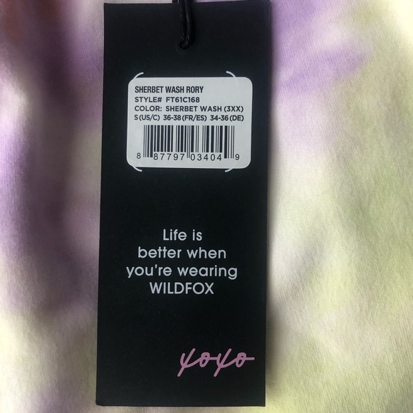 WILDFOX NWT SHERBET WASH RORY JOGGER LOUNGE PANTS - Picture 6 of 10